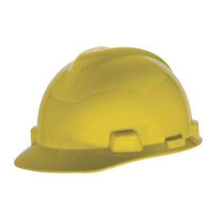 Msa Safety Cap, Super-V, Fas-Trac Iii, Yellow C217093